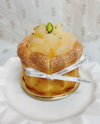 『ル•レクチェのシャルロットケーキ』